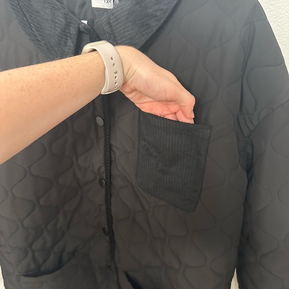 PRINCESS POLLY BLACK QUILTED JACKET - Picture 3 of 14
